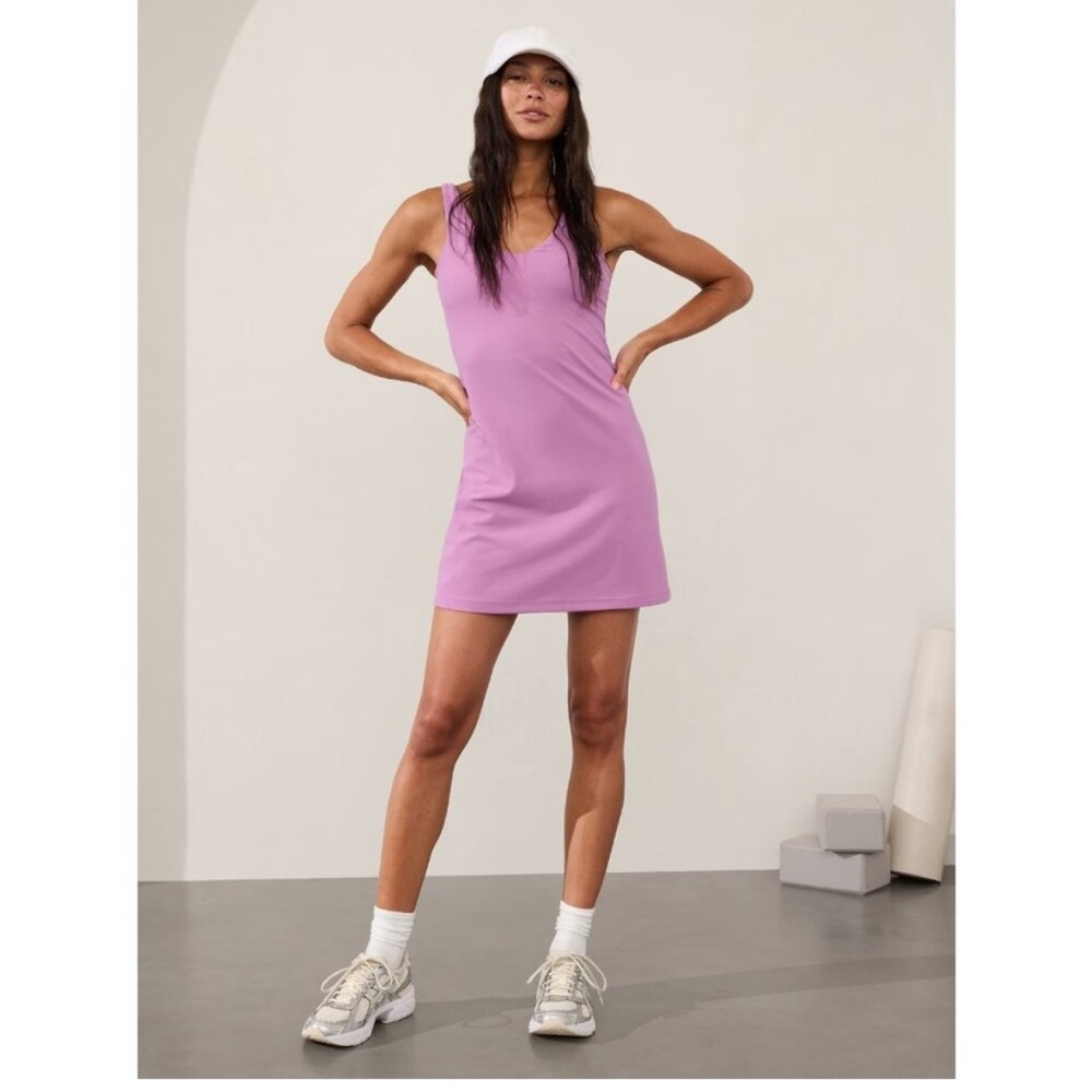 Athleta Lilac Tank Mini Dress